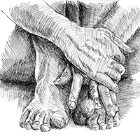 hands feet